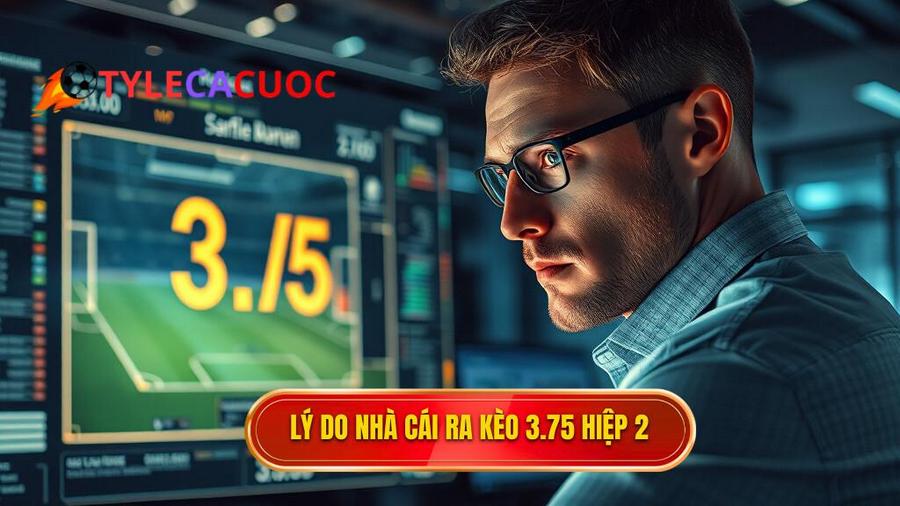 Tại sao nhà cái lại đưa ra con số 3.75 trong hiệp 2?