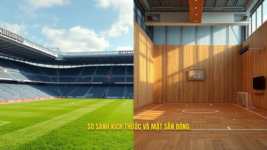 Sự khác biệt về kích thước sân và mặt sân