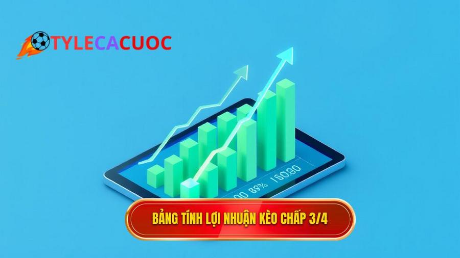 2. Bảng tính lợi nhuận kèo chấp 3_4