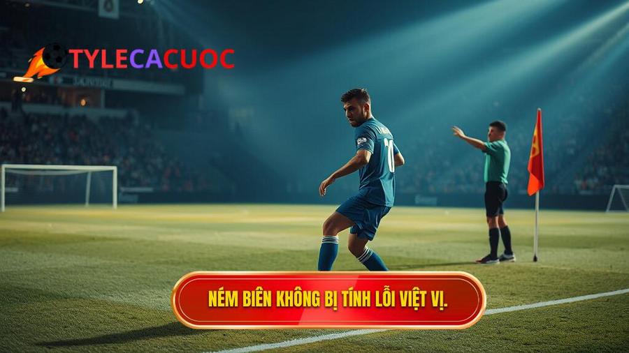Quy định cụ thể về việt vị khi nhận bóng từ quả ném biên