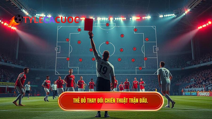Tác động của thẻ đỏ đến thế trận và chiến thuật